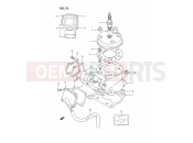 1B - CYLINDER (MODEL L) - Suzuki RM80 L (1990) (E24)