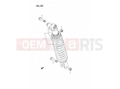 32C - REAR SHOCK ABSORBER (MODEL L) - Suzuki RM80 L (1990) (E24)