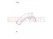 SUZUKI RM80 P (1993) (E24) 23 - FRONT FENDER