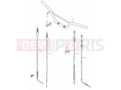 SUZUKI RM80 H (1987) (E03,E28,E33) 27 - HANDLEBAR - CONTROL CABLE