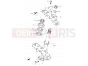 SUZUKI RM80 K (1989) (E03,E28,E33) 24A - STEERING STEM (MODEL K)