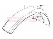 SUZUKI RM80 P (1993) (E03,E28,E33) 25 - FRONT FENDER