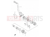 SUZUKI RM80 T (1996) (E03,E28,E33) 13 - KICK STARTER