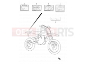 SUZUKI RM80 T (1996) (E03,E28,E33) 26 - LABEL