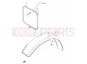 SUZUKI RM80 W (1998) (E03,E28,E33) 22 - FRONT FENDER