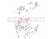 SUZUKI RM80 X (1999) (E03,E28,E33) 4 - CRANKCASE COVER- WATER PUMP