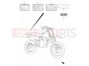 SUZUKI RM80 K1 (2001) 26 - LABEL