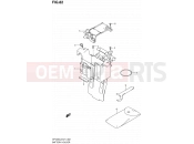 82 - BATTERY HOLDER (SFV650L2 E24) - Suzuki SFV650A L2 (2012) Gladius (E21)