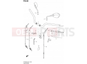 90 - HANDLEBAR (SFV650L2 E24) - Suzuki SFV650A L2 (2012) Gladius (E21)