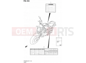 104 - LABEL (SFV650UL2 E21) - Suzuki SFV650A L2 (2012) Gladius (E21)