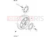 116 - FRONT WHEEL (SFV650L2 E21) - Suzuki SFV650A L2 (2012) Gladius (E21)