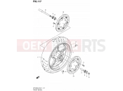 117 - FRONT WHEEL (SFV650L2 E24) - Suzuki SFV650A L2 (2012) Gladius (E21)
