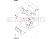 123 - FRONT CALIPER - Suzuki SFV650A L2 (2012) Gladius (E21)