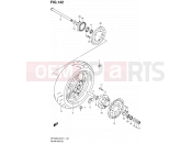 142 - REAR WHEEL (SFV650AL2 E21) - Suzuki SFV650A L2 (2012) Gladius (E21)
