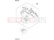 144 - REAR CALIPER (SFV650L2 E21) - Suzuki SFV650A L2 (2012) Gladius (E21)
