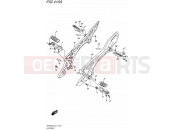 SUZUKI SFV650A L5 (2015) Gladius (E21) 415A - FOOTREST