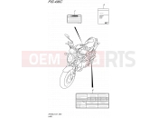 SUZUKI SFV650A L5 (2015) Gladius (E21) 496C - LABEL (SFV650UL5 E21)