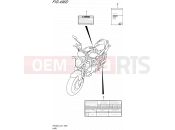 SUZUKI SFV650A L5 (2015) Gladius (E21) 496D - LABEL (SFV650UAL5 E21)