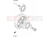 SUZUKI SFV650A L5 (2015) Gladius (E21) 530D - FRONT WHEEL (SFV650UAL5 E21)