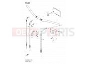 SUZUKI SV650S K8 (2008) (E24) 54 - HANDLEBAR (WITHOUT COWLING)