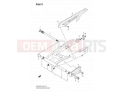 SUZUKI SV650S K8 (2008) (E24) 79 - REAR SWINGING ARM