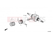 HONDA NSC110MPDC NSC110MPD 2012 E-20 CRANKSHAFT / PISTON
