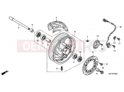 HONDA FJS400D9 SILVER WING 400 2009 F-16 FRONT WHEEL