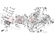 HONDA SA75M Vision 1991 E-9 CRANKSHAFT / OIL PUMP