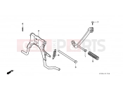 HONDA SA75M Vision 1991 F-17 PROJECTOR ARM / MAIN SHELF
