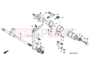 HONDA ST70R DAX 1994 E-14 TRANSMISSION DRUM