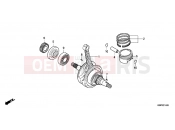 HONDA CBF150MC CBF150M 2012 E-14 CRANKSHAFT / PISTON