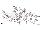 HONDA CBF150MC CBF150M 2012 F-21 FOOTREST