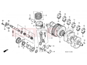 HONDA CB1300A5 CB1300 2005 E-15 CRANKSHAFT / PISTON