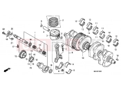 HONDA CB1300A7 CB1300 Super Four ABS 2007 E-15 CRANKSHAFT / PISTON