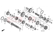 HONDA CB1300A7 CB1300 Super Four ABS 2007 E-16 TRANSMISSION