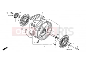 HONDA CB1300A7 CB1300 Super Four ABS 2007 F-12 FRONT WHEEL