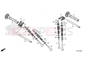 HONDA CB500XAE CB500X ABS 2014 E-3 CAMSHAFT / VALVE