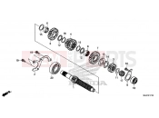 HONDA CB500XAE CB500X ABS 2014 E-17-10 TRANSMISSION (CRANKSHAFT)