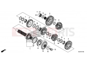 HONDA CB500XAE CB500X ABS 2014 E-17-20 GEARBOX (GEAR SHAFT)