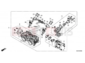 HONDA CB500XAE CB500X ABS 2014 E-23 THROTTLE HOUSING