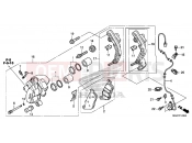 HONDA CB500XAE CB500X ABS 2014 F-12 FRONT BRAKE CALIPER