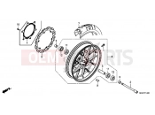 HONDA CB500XAE CB500X ABS 2014 F-14 FRONT WHEEL