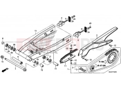 HONDA CB500XAE CB500X ABS 2014 F-32 SWING ARM