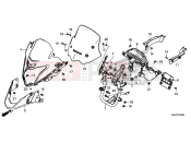 HONDA CB500XAE CB500X ABS 2014 F-43 FRONT ENGINE HOUSING