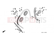 HONDA CBF10007 CBF1000 2007 E-4 TIMING CHAIN ​​/ TENSIONER