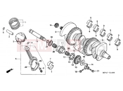 HONDA CBF10007 CBF1000 2007 E-14 CRANKSHAFT / PISTON