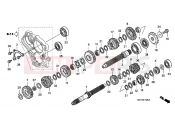 HONDA CBF10007 CBF1000 2007 E-15 TRANSMISSION