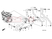 HONDA CBF10007 CBF1000 2007 E-17 WATER PIPE