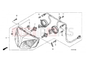 HONDA CBF10007 CBF1000 2007 F-1 HEADLIGHT