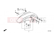 HONDA CBF10008 CBF1000 2008 F-9 FRONT FENDER